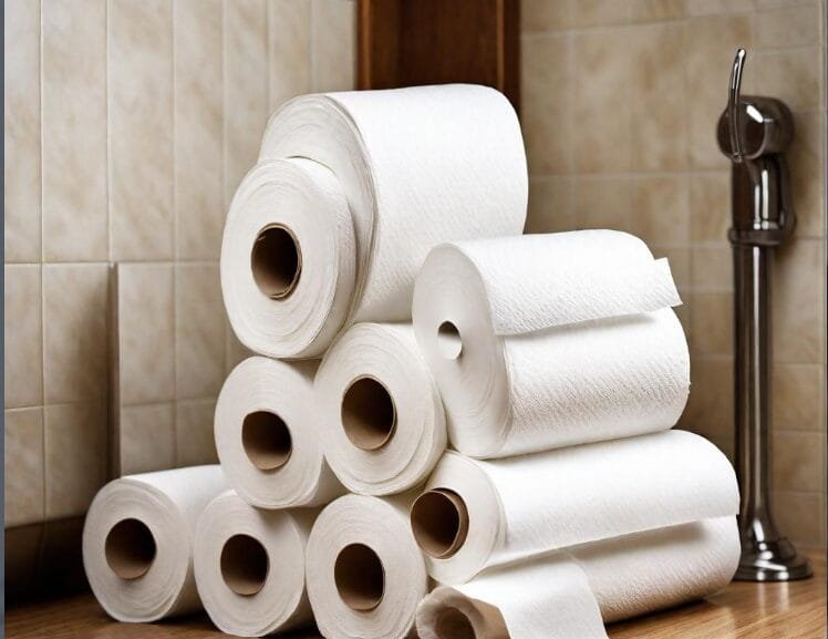 use paper towels as toilet paper