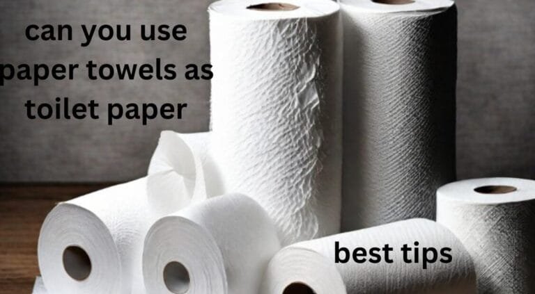 can you use paper towels as toilet paper