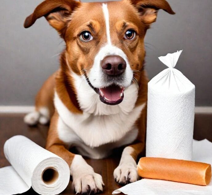 why do dogs loves paper towels