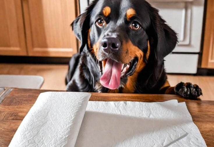 why dogs loves paper towels