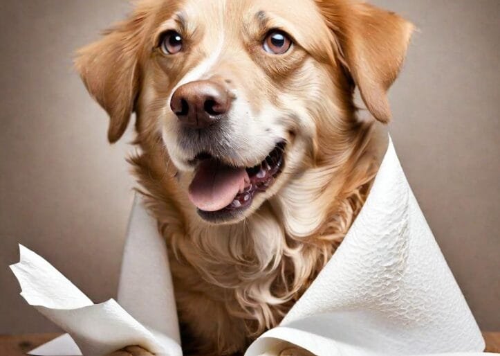 why dogs always loves paper towels